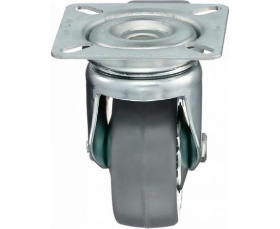 Колесо с вращающейся опорой, пластиной крепления и передним тормозом (80 мм; 55 кг) Tellure rota 378103 – изображение 6