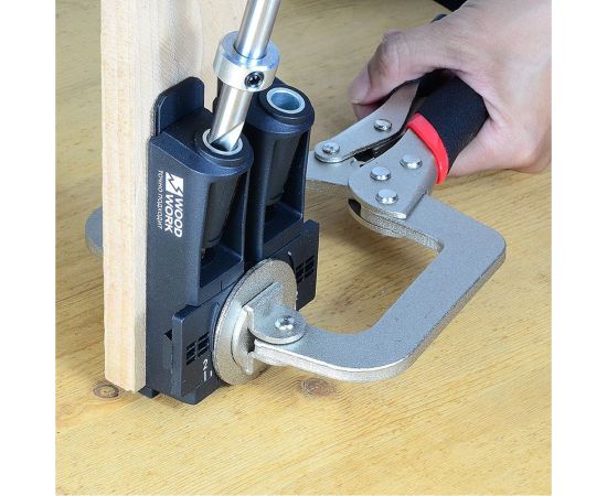 Кондуктор регулируемый в систейнере на 2 гильзы для соединений под углом Pocket-Hole с набором из 50 саморезов WOODWORK PHJ-03 SET – изображение 6