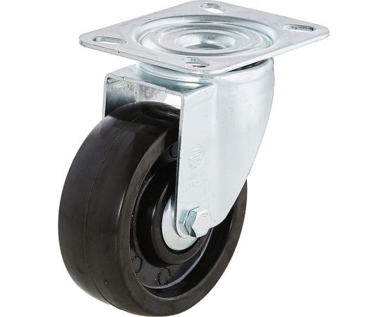 Колесо с вращающейся опорой и пластиной крепления (100 мм; 200 кг) Tellure rota 677112 – изображение 7