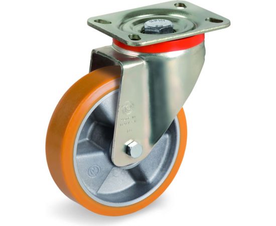 Колесо с вращающейся опорой и пластиной крепления (100 мм; 250 кг) Tellure rota 657602 – изображение 7