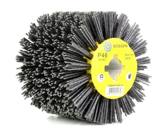 Щетка-валик нейлоновая по дереву 6-081 110 мм, P46 на щеточные шлифмашины ОСБОРН PLM.RB11010019P46 