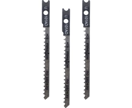 Полотна для электролобзика US-хвостовик, тип U101AO, 3 шт Управдом 4100002570 
