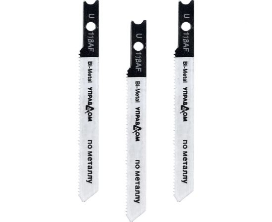 Полотна для электролобзика US-хвостовик, тип U118AF, 3 шт Управдом 4100002575 