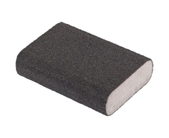 Губка для шлифования (100х70х25 мм; P60; овал; твердая) MATRIX 75736 