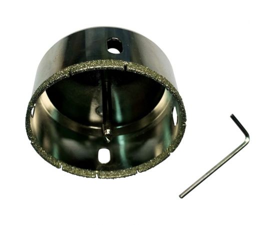 Коронка алмазная с центрирующим сверлом по керамограниту и керамике 68 мм Росомаха 723068 