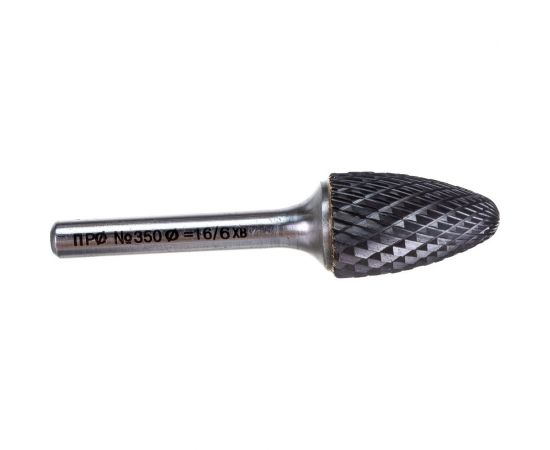Борфреза твердосплавная (16x6x25x70 мм; тип F-Парабола с радиусом) Профоснастка №350 860661625700 