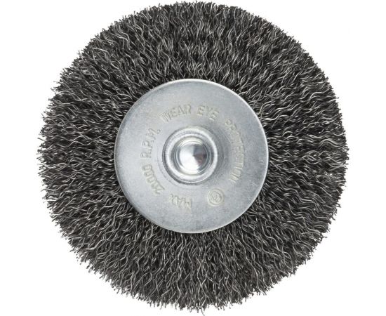 Щетка дисковая с гофрированной стальной проволокой Эксперт 472 (40 шт; 50 мм; хвостовик 6 мм) Профоснастка 20709002 – изображение 2