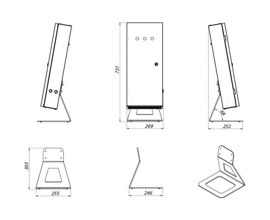 Напольная стойка LEDeffect для рециркулятора АНТИВИРУС ПРОМ/ COMBI LE5451 – изображение 2