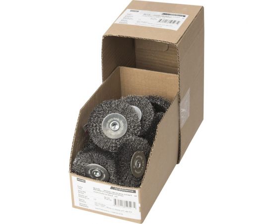 Щетка дисковая с гофрированной стальной проволокой Эксперт 472 (40 шт; 50 мм; хвостовик 6 мм) Профоснастка 20709002 – изображение 3