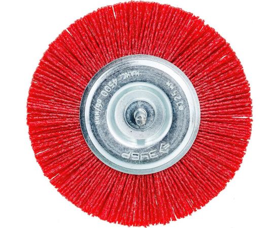 Щетка дисковая (125 мм; нейлоновая проволока с абразивным покрытием) для дрели ЗУБР 35161-125_z02 – изображение 3