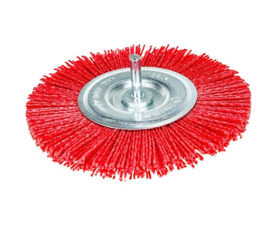 Щетка дисковая (125 мм; нейлоновая проволока с абразивным покрытием) для дрели ЗУБР 35161-125_z02 – изображение 4