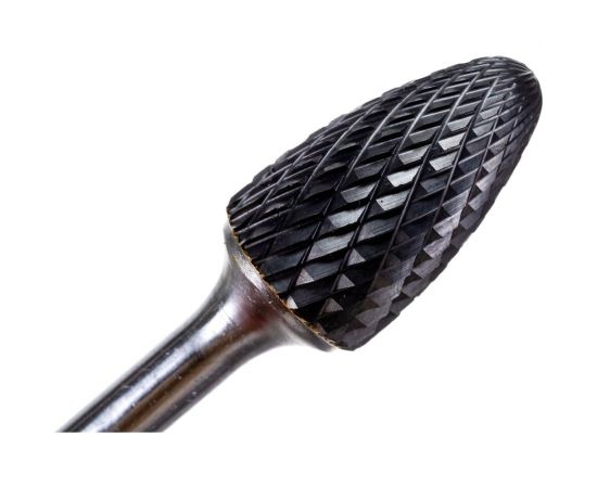 Борфреза твердосплавная (16x6x25x70 мм; тип F-Парабола с радиусом) Профоснастка №350 860661625700 – изображение 4