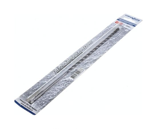 Сверло ударное по бетону, вышлифованный профиль, 6х300 мм, с шестигранным хвостовиком Управдом 4100001118 – изображение 4