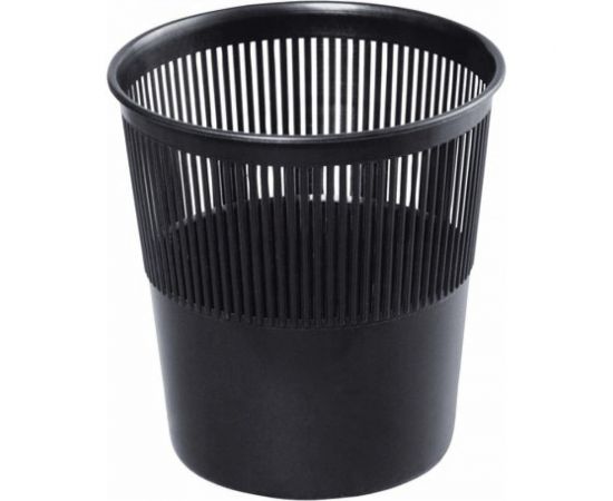 Корзина для бумаг BRAUBERG сетчатая, 9 литров, черная 237001 
