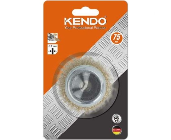 Щетка дисковая с гофрированной проволокой 75 мм KENDO 76000620 