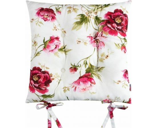Подушка на стул Altali на завязках, ортопедическая, хлопковая, 40х40 см, коллекция Джейн Эйр 705-2181/1 