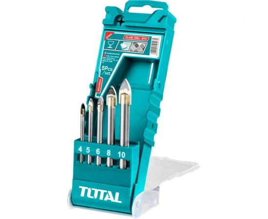 Сверла по стеклу 5 шт TOTAL TACSD7256 
