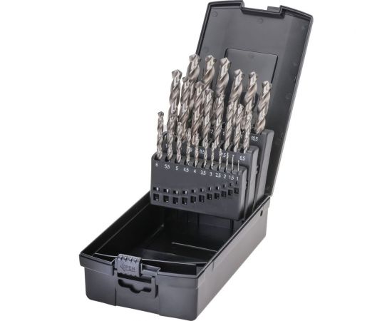 Набор сверл по металлу 25 шт, 1-13 мм, HSS-G Terrax by RUKO A214215RO 