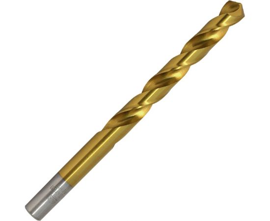 Сверло по металлу ц/х средняя серия с покрытием нитридом титана (10 мм; Р6М5-TiN; А) Волжский Инструмент 161765 