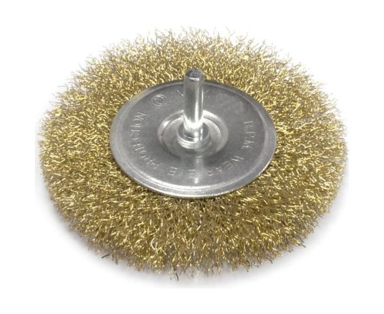 Щетка для дрели плоская (63 мм, латунированная проволока) Калибр 00000041851 
