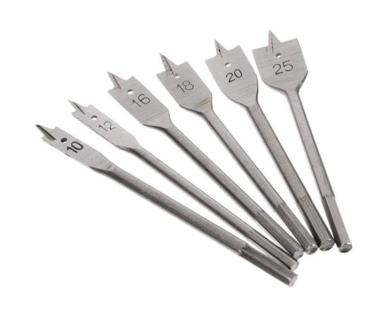 Набор сверл перьевых (6 шт; 10/12/16/18/20/25 мм) ЕРМАК 649-153 