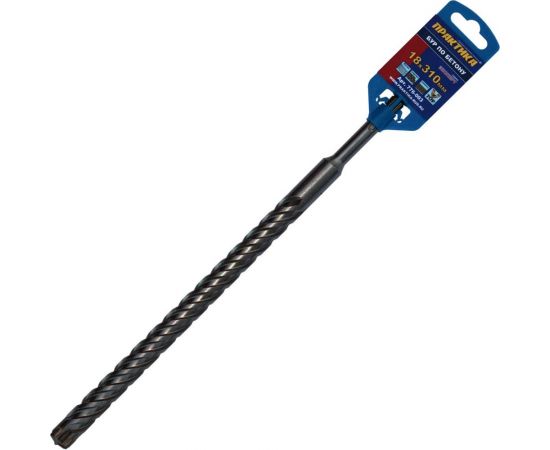 Бур Х-тип серия Эксперт по бетону (18х310 мм; SDS-plus) ПРАКТИКА 776-003 