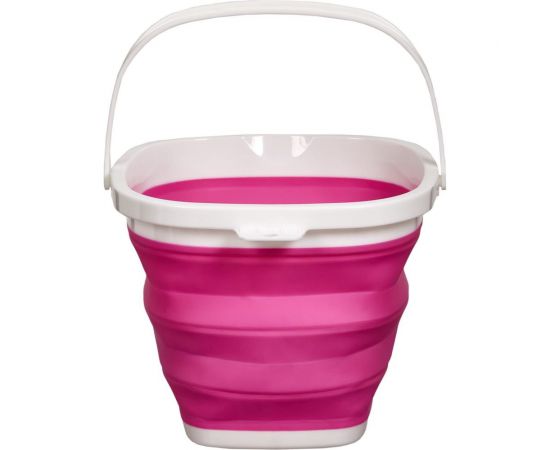Складное квадратное ведро BRADEX 5 л, розовое TD 0554 