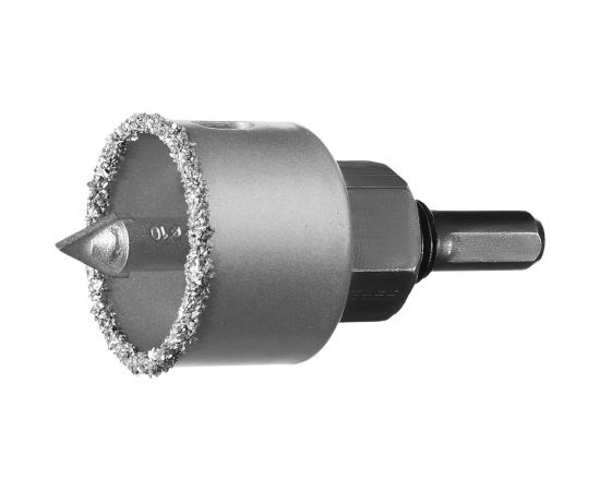 Коронка-чашка в сборе с державкой и сверлом ЗУБР Профессионал 38х25 мм, карбид-вольфрамовая крошка 33360-038_z01 