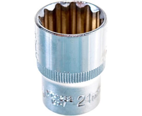 Головка торцевая короткая 12 гранная (21 мм; CrV; 1/2DR) YATO YYT-1283 – изображение 2