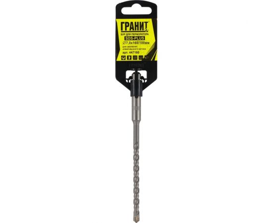Бур Quadro-X (7.0х160/100 мм; SDS-plus) ГРАНИТ 447160 – изображение 2