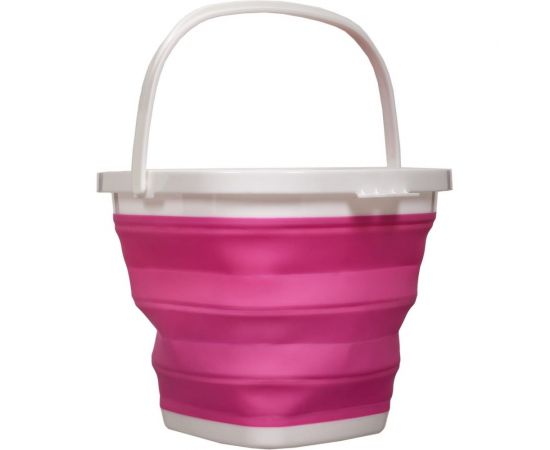 Складное квадратное ведро BRADEX 5 л, розовое TD 0554 – изображение 2