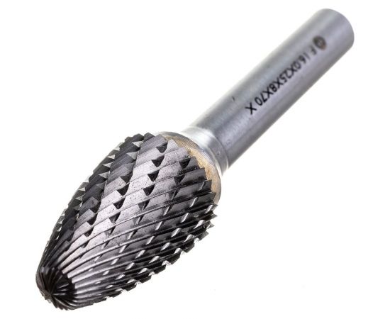 Борфреза гиперболическая со сферическим торцом (16х25х8х70 мм; ВК8) ИНСТУЛС 00001425074 – изображение 2