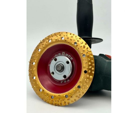 Диск обдирочно-шлифовальный по дереву и другим материалам закруглённый Round № 2 EXTRA 125х22.2 мм Альфадиск 7062 – изображение 2