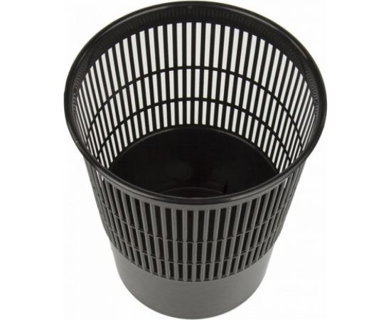Корзина для бумаг BRAUBERG сетчатая, 9 литров, черная 237001 – изображение 2
