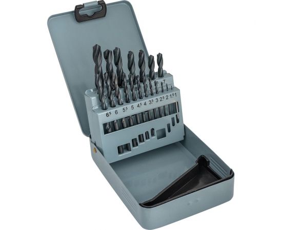Набор сверл по металлу НС19И (19 шт; от 1 до 10 мм; шаг 0.5 мм; Р6М5) ИПК naborsverlNS19i – изображение 2