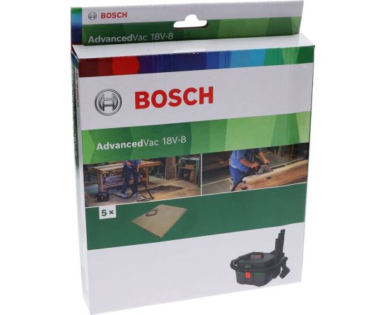 Бумажный мешок 5 шт для VAC 18V-8 Bosch 2609256F68 – изображение 3