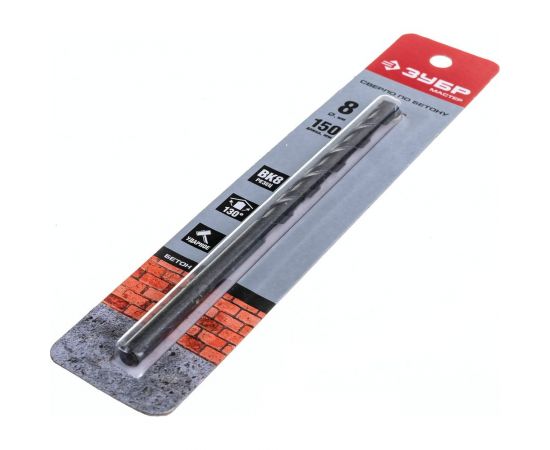 Сверло по бетону ЗУБР 8x150 мм 2922-150-08 – изображение 3