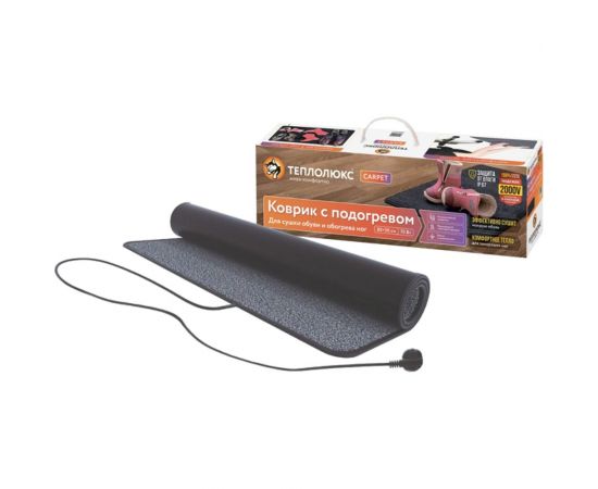 Подогреваемый коврик Теплолюкс carpet 80x50 серый 2217628 – изображение 3