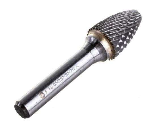 Борфреза гиперболическая со сферическим торцом (16х25х8х70 мм; ВК8) ИНСТУЛС 00001425074 – изображение 3