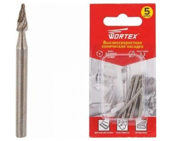 Насадка гравировальная для гравера 3.2 мм, 5 шт WORTEX ETAK3203218 – изображение 3
