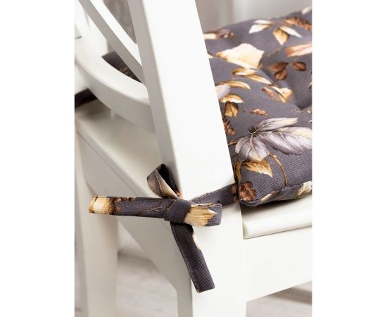 Подушка на стул Altali на завязках, ортопедическая, хлопковая, 40х40 см, коллекция Радари 705-7054/1 – изображение 3