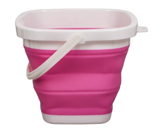 Складное квадратное ведро BRADEX 5 л, розовое TD 0554 – изображение 4