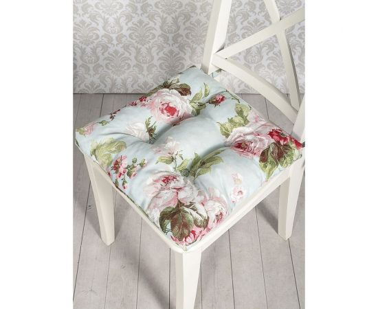 Подушка на стул Altali на завязках, ортопедическая, хлопковая, 40х40 см, коллекция Мартина P705-1876/1 – изображение 4