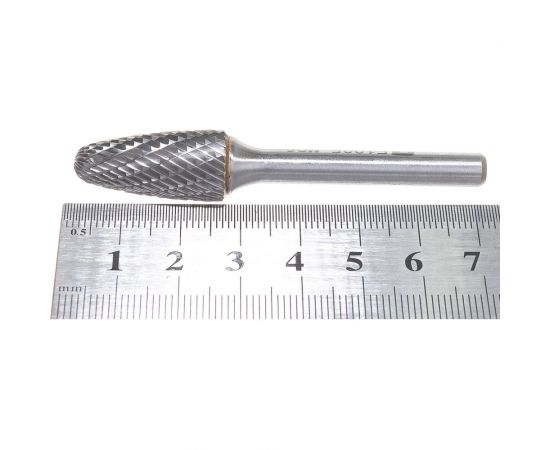 Борфреза твердосплавная гиперболическая со сферическим торцом (12х25 мм; хвостовик 6 мм) ПНЕВМО-ТРЕЙД F1225-M06 – изображение 4