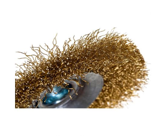 Щетка проволочная конусная 100 мм для УШМ Дело Техники 274300 – изображение 4