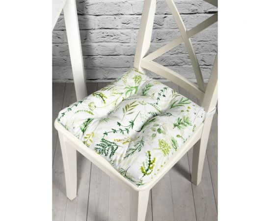 Подушка на стул Altali на завязках, ортопедическая, хлопковая, 40х40 см, коллекция Хвоя 705-3047/1 – изображение 5