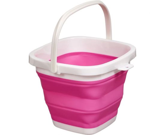 Складное квадратное ведро BRADEX 5 л, розовое TD 0554 – изображение 6