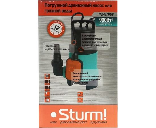 Погружной дренажный насос Sturm WP9790P – изображение 7