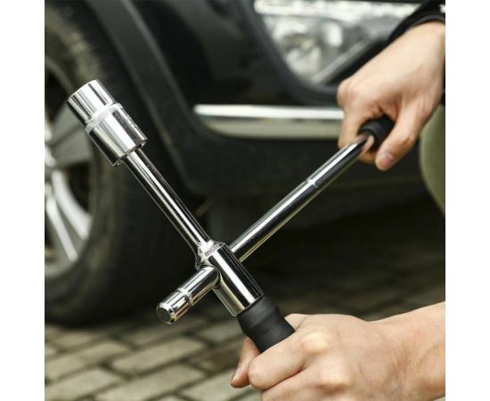 Крестовой баллонный ключ DEKO HT24, 17 мм, 19 мм, 21 мм, 23 мм, разборный 065-0986 – изображение 7