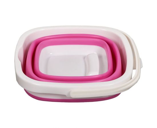 Складное квадратное ведро BRADEX 5 л, розовое TD 0554 – изображение 7